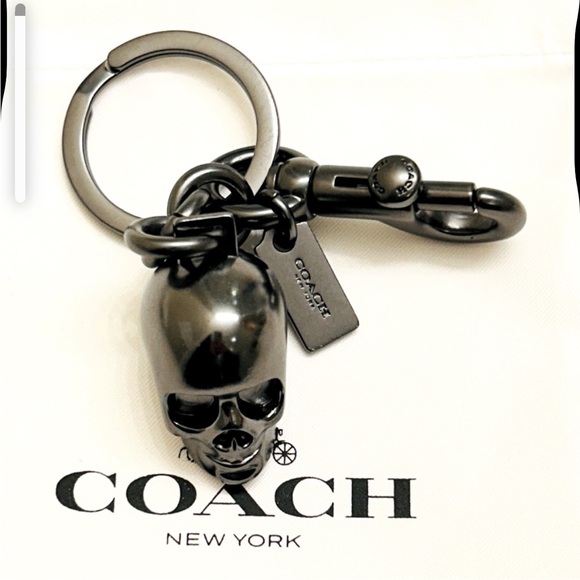 RARE Coach Skull Keychain/ Bag Charm - Picture 10 of 16